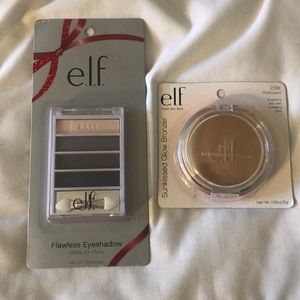 elf eyeshadow palette and bronzer
